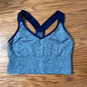 PINK SEAMLESS SPORTS BRA L